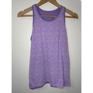 Girls' Racerback Tank C9 Champion Purple Floral XL 14/16